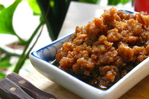 Cách làm món thịt chưng mắm tép