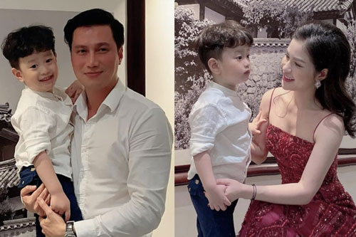 Việt Anh và vợ cũ hội ngộ mừng sinh nhật con trai, nhìn biểu cảm biết ngay tình trạng quan hệ sau ly hôn