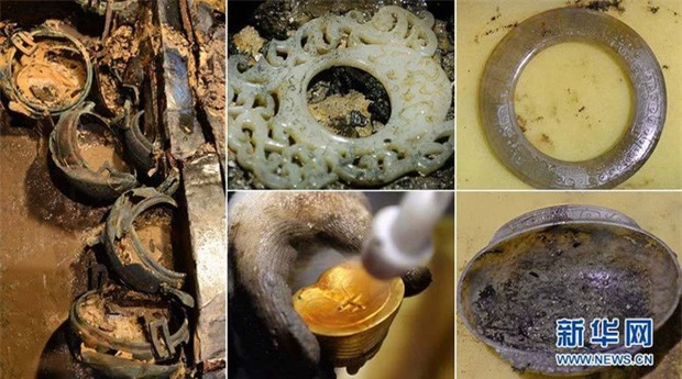 Lăng mộ may mắn nhất Trung Quốc: Mộ tặc đào 15m thì bỏ cuộc, ngờ đâu 10 tấn kho báu chỉ còn cách 5cm - Ảnh 5. Lăng mộ may mắn nhất Trung Quốc: Mộ tặc đào 15m thì bỏ cuộc, ngờ đâu 10 tấn kho báu chỉ còn cách 5cm - Ảnh 5.