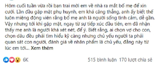 Vừa về ra mắt mẹ bạn trai đã hỏi cưới sẽ có bao nhiêu của hồi môn, nhưng nhận được câu trả lời từ cô bà liền &quot;đứng hình&quot; tại chỗ - Ảnh 1.