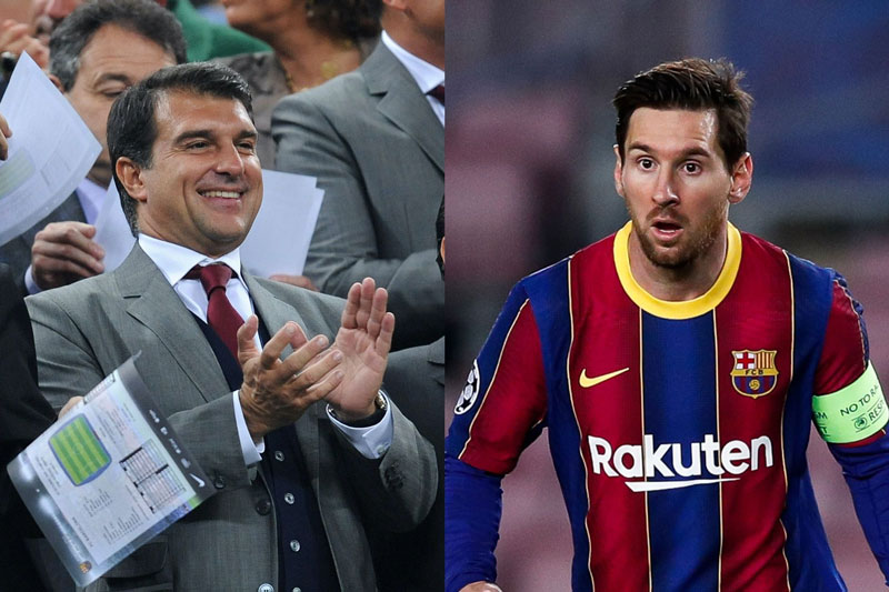 Messi phản ứng thế nào khi Laporta được bầu là chủ tịch Barca?