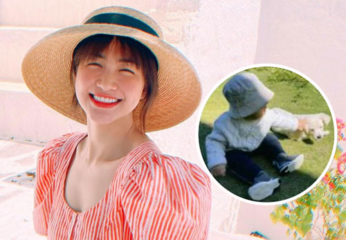 Hoà Minzy hé lộ thêm ảnh hiếm của quý tử đầu lòng, bé vừa lập “nhà riêng” trên MXH đã có hàng nghìn fan follow