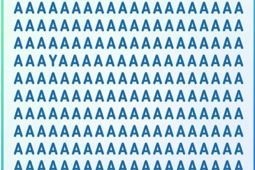 Thách thức thị giác 3 giây: Thử tài tinh mắt tìm một chữ cái in hoa khác trong 'vựa' chữ A