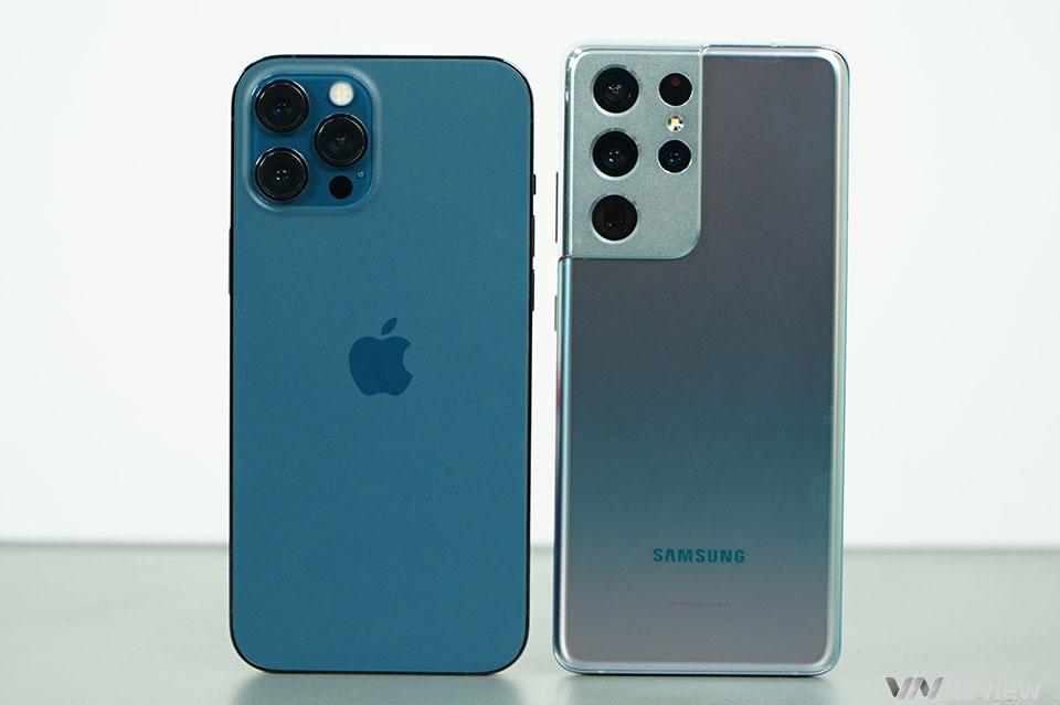 So sánh camera Samsung Galaxy S21 Ultra với iPhone 12 Pro Max