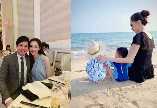 Đăng khoảnh khắc Đặng Thu Thảo bên hai con, chồng doanh nhân tự hào: 'Vợ ngoan con hiền'