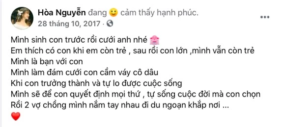 Thì ra 4 năm trước Hoà Minzy đã “tiên tri” đúng chuyện sinh con đầu lòng, 4 năm sau để lộ luôn chi tiết về đám cưới? - Ảnh 2.