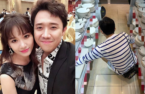 Không chỉ chăm chút nội thất phòng tắm, Trấn Thành còn tỉ mỉ chọn đồ cho căn bếp nhà mình đúng chuẩn chồng người ta