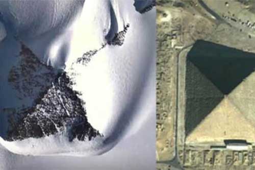 Kim tự tháp bí ẩn nổi lên ở Nam Cực