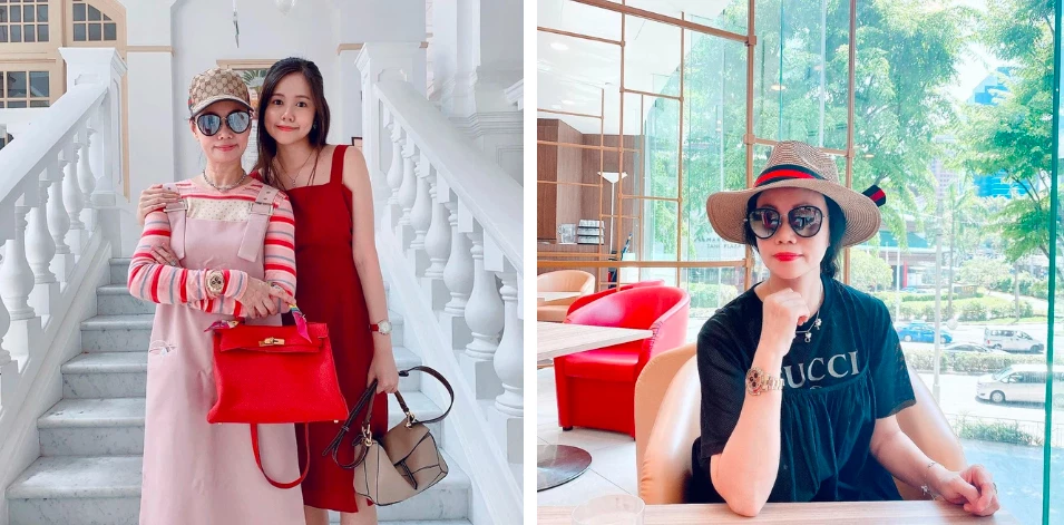 Trong khi đó, bạn trai CEO của Hương Giang đã đăng ảnh mẹ và em gái