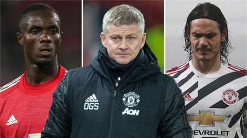 Cavani và Bailly khiến Solskjaer đau đầu