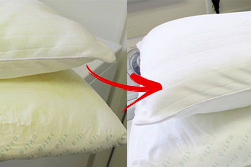 Thả thứ này vào máy giặt, ruột gối ố vàng mấy cũng trắng tinh sau 5 phút lại thơm tho như mới