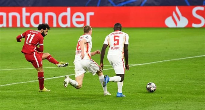 Salah mở tỷ số trận Liverpool vs Leipzig ở phút 70