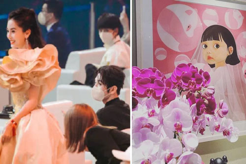 Chỉ vì một bức tranh mà Angelababy lại bị đặt dấu chấm hỏi về mối quan hệ với Huỳnh Hiểu Minh