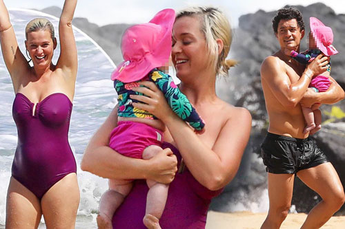 Lộ hình thể đẫy đà khi mặc đồ bơi, mẹ bỉm sữa Katy Perry ghi điểm với mặt mộc xuất sắc