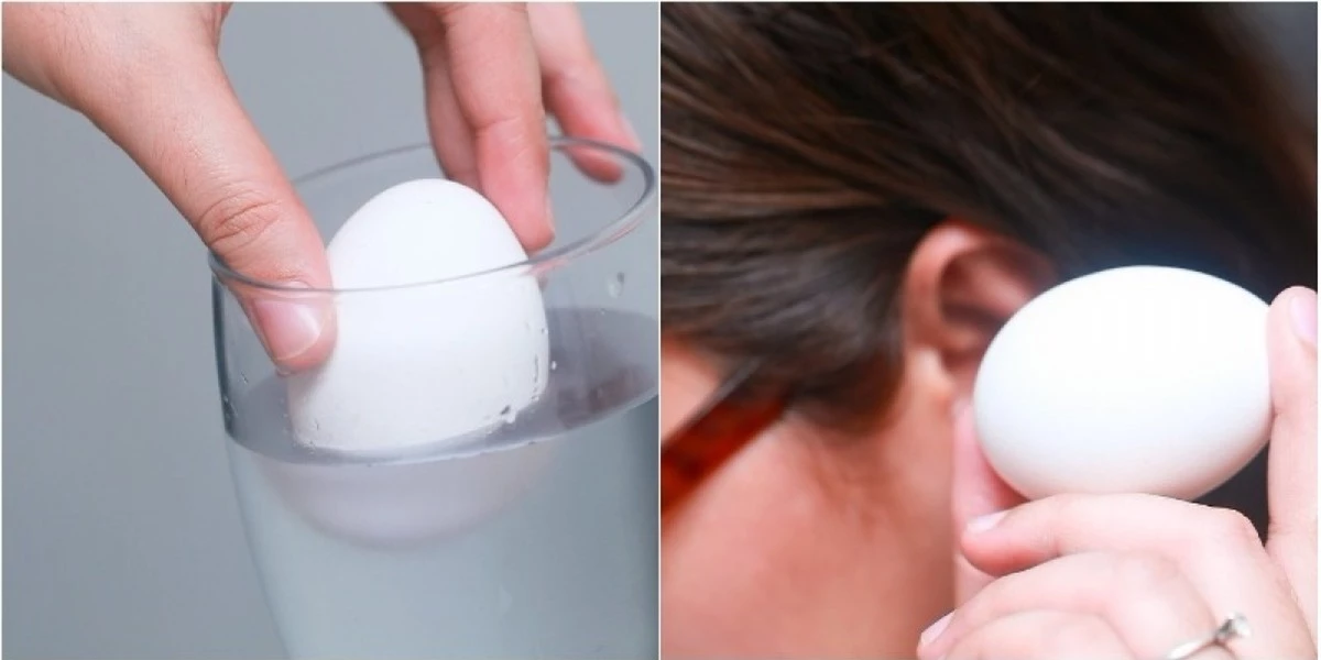 Lắc trứng hoặc nhúng vào nước để biết còn có thể sử dụng hay không (Ảnh minh họa: internet)