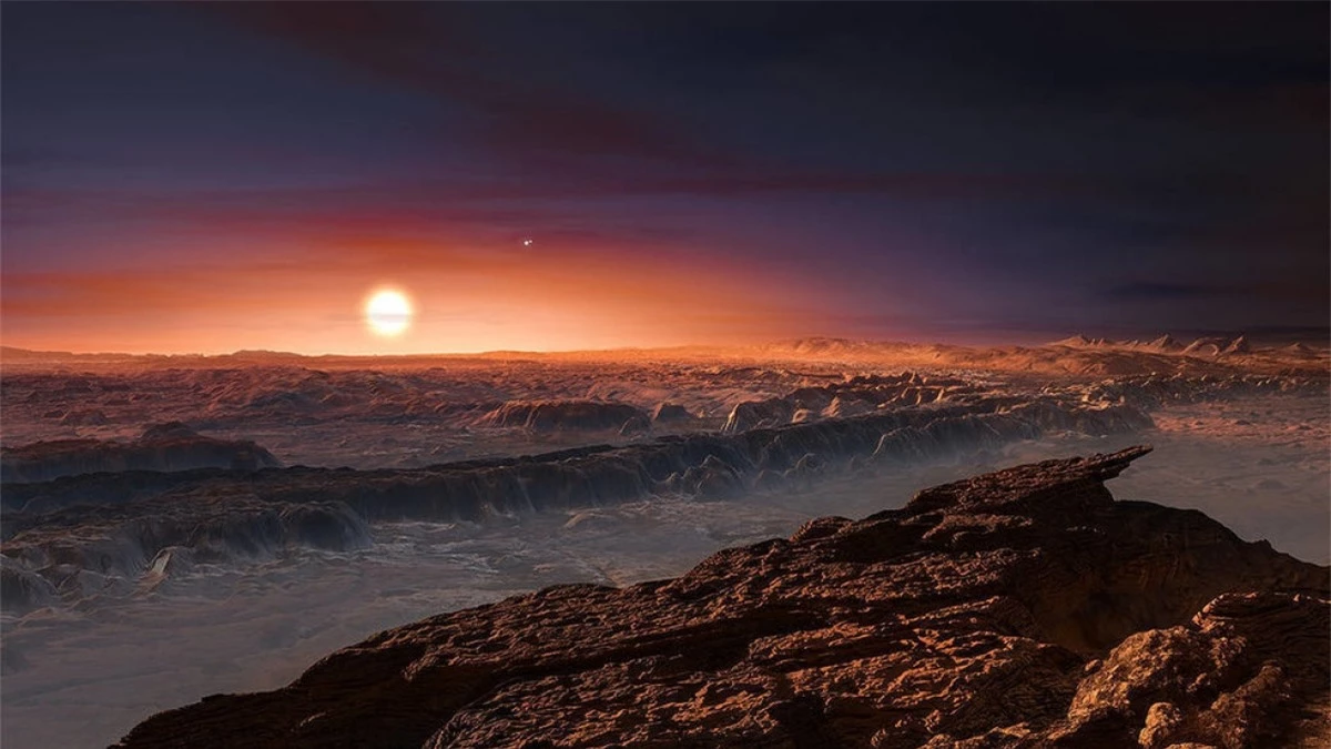 Được phát hiện năm 2016, Proxima b là hành tinh có kích cỡ khá giống Trái Đất và quay quanh ngôi sao gần với chúng ta nhất. Ảnh: ESO/M. Kornmesser