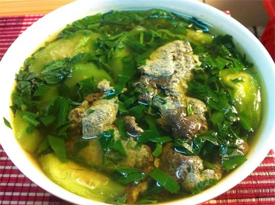 Canh cua không uống nước trà