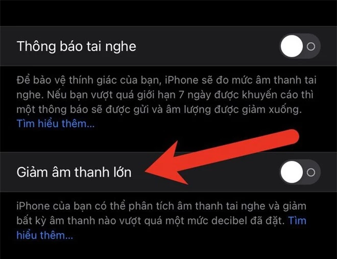 Tang am luong loa tren iPhone anh 6