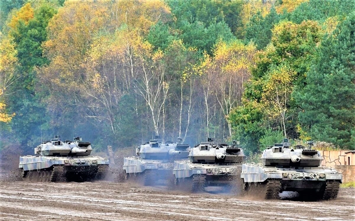 Quân đội Đức chọn phương án dùng APS Trophy để bảo vệ xe tăng chiến đấu chủ lực Leopard 2 của mình; Nguồn: defensenews.com