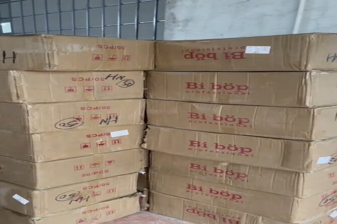 Hà Nội: Đột kích kho hàng thu giữ hơn chục nghìn mỹ phẩm mang nhãn hiệu BIBOP
