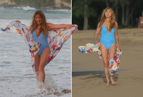 'Bond girl' Jane Seymour tuổi 70 trẻ đẹp ngỡ ngàng ở biển với áo tắm