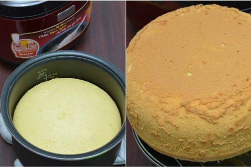 Chẳng cần nướng, làm bánh bông lan theo cách này, bánh nở bung xốp vàng đẹp mắt