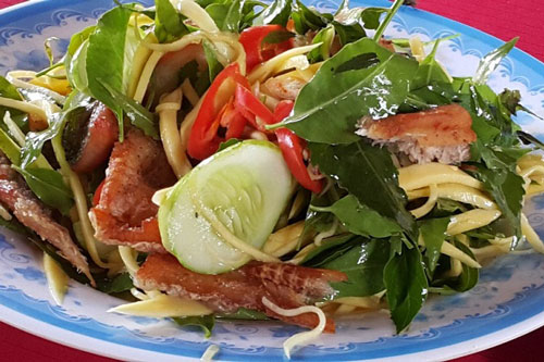 Vị đắng mê hoặc với gỏi sầu đâu – đặc sản An Giang