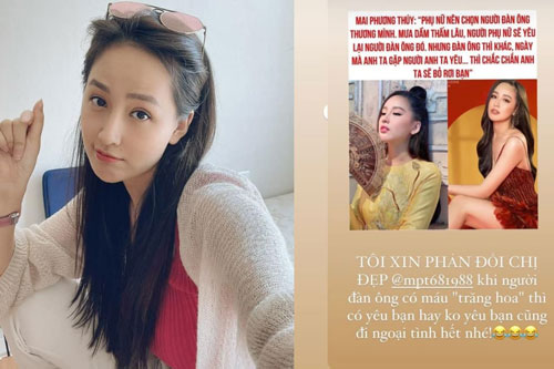 Bị netizen “ném đá” vì nói đạo lý yêu đương, Hoa hậu Mai Phương Thúy ra mặt đính chính một câu mà ai cũng bật cười
