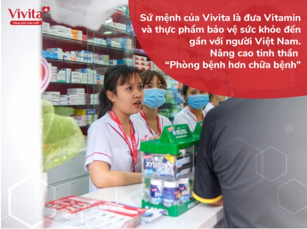 Nhà thuốc Vivita – Chuyên nghiệp tư vấn, chân thành hỗ trợ, lạc quan chia sẻ.