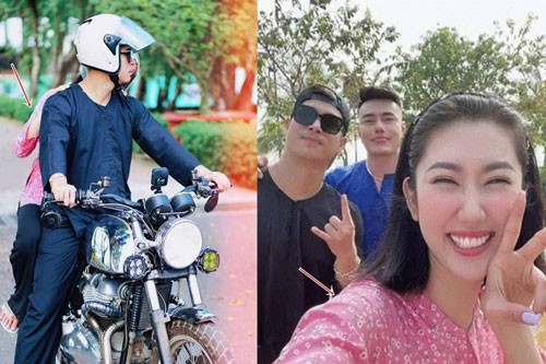 Trương Thế Vinh hiếm hoi đăng ảnh tình tứ với Thúy Ngân nhưng lại giấu kín mặt