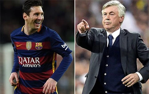 Ancelotti áp dụng chiến thuật không đề cập tới Messi khi... đối đầu Man City