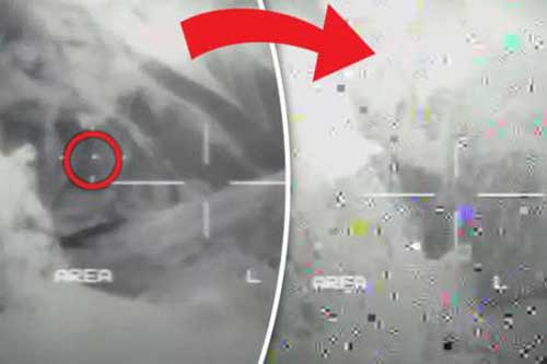 UFO phóng laser, phá tan tành máy bay quân sự Mỹ