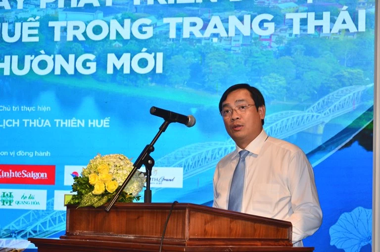 Ông Nguyễn Trùng Khánh, Tổng cục trưởng Tổng cục Du lịch phát biểu tại Hội nghị.