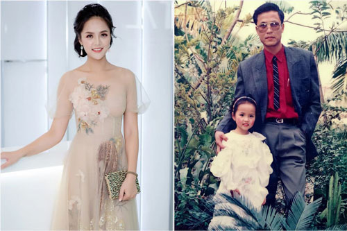 Thu Quỳnh đăng ảnh ngày bé, dung mạo như tài tử của bố ruột gây sốt