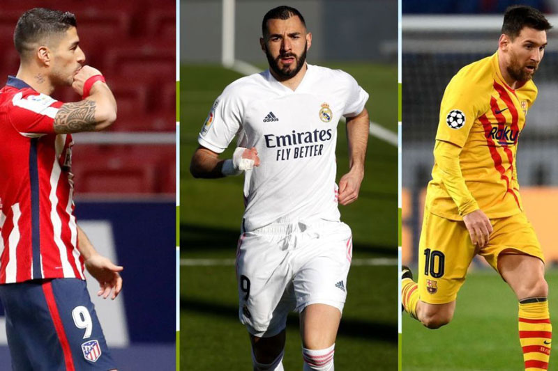 Xuất hiện vòng đấu quyết định cuộc đua vô địch La Liga giữa Barca, Real và Atletico