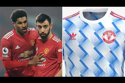 Rò rỉ mẫu áo sân khách cực 'thanh mát' của MU mùa tới