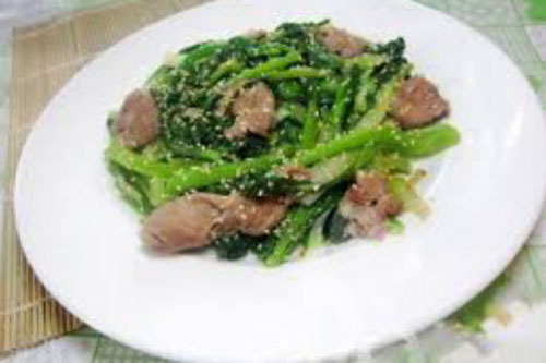 3 món thịt xào rau cải ngon ngất ngây