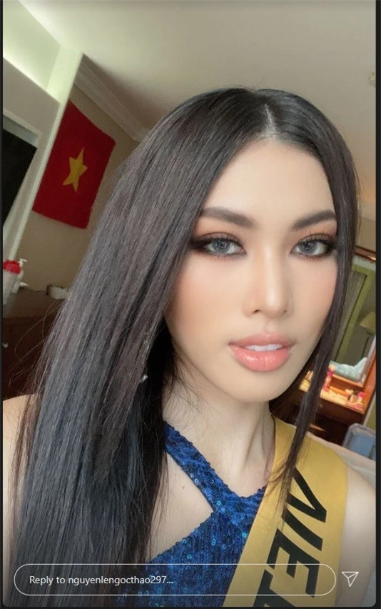 Mặc lại váy lục sắc của Hương Giang, Ngọc Thảo nổi bật tại buổi chụp hình ở Miss Grand - ảnh 1