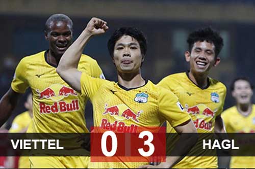 Kết quả Viettel 0-3 HAGL: Thầy trò HLV Kiatisak vươn lên đầu bảng