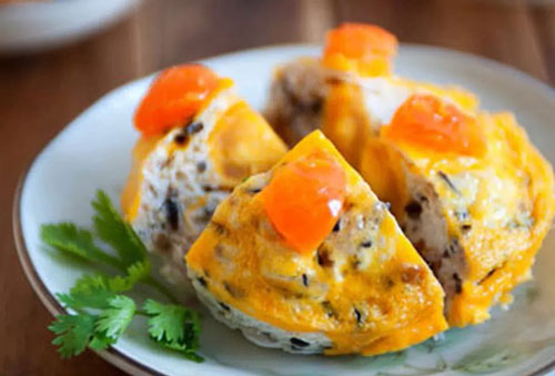 Chán trứng rán, hãy thử làm món trứng chưng thịt đổi bữa