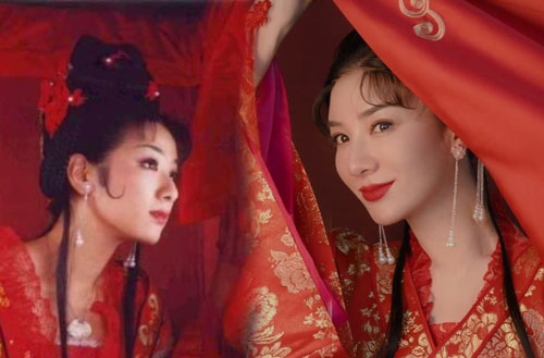 Huỳnh Dịch gây sốt khi mặc lại trang phục 'Lên nhầm kiệu hoa được chồng như ý' sau 21 năm