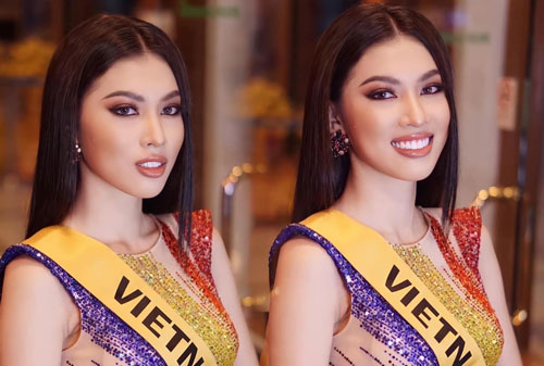Khoảnh khắc xinh đẹp với thần thái 'đỉnh cao' của Ngọc Thảo ở hậu trường Miss Grand