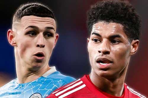 Rashford đắt giá nhất MU, Foden là số 1 ở Man City
