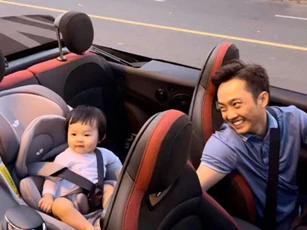 Ái nữ nhà Cường Đô La được bố đại gia làm tài xế lái siêu xe tiền tỷ đi hóng gió chiều