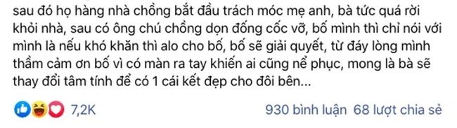 Chồng mất được 3 năm, vợ muốn tái giá nhưng bị mẹ chồng “khóc lóc ăn vạ”, nhưng tiếng để cốc nước cực mạnh xuống bàn sau đó đã khiến bà đuối lí! - Ảnh 1.