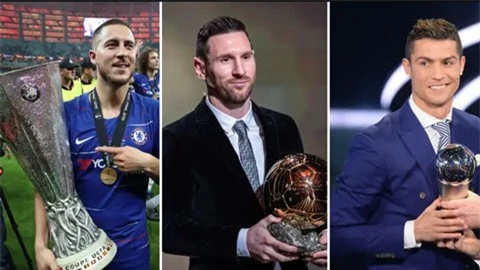 Hazard thừa nhận không bằng Messi nhưng có thể hơn Ronaldo