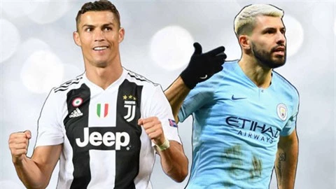 Juve ngắm Aguero theo yêu cầu của Ronaldo