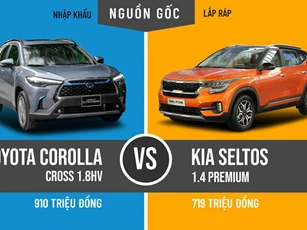So sánh 2 phiên bản cao nhất của Toyota Corolla Cross và Kia Seltos