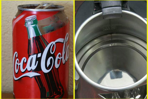 Bình siêu tốc dùng lâu ngày đầy cặn bẩn: Cho nửa lon coca vào theo cách này, 2 phút sau lại sạch bóng