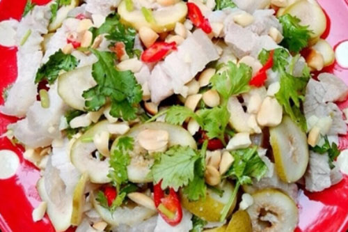 Tự tay làm thịt ba chỉ nộm sung muối thơm ngon hấp dẫn ai ai cũng thích